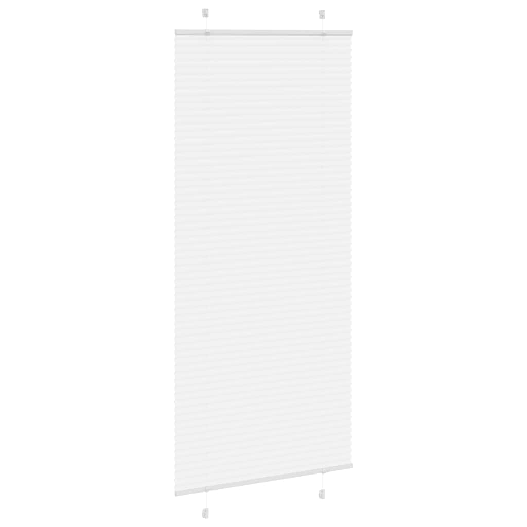 vidaXL Πλισέ περσίδα Λευκό 100x200 cm Πλάτος υφάσματος 99,4 cm