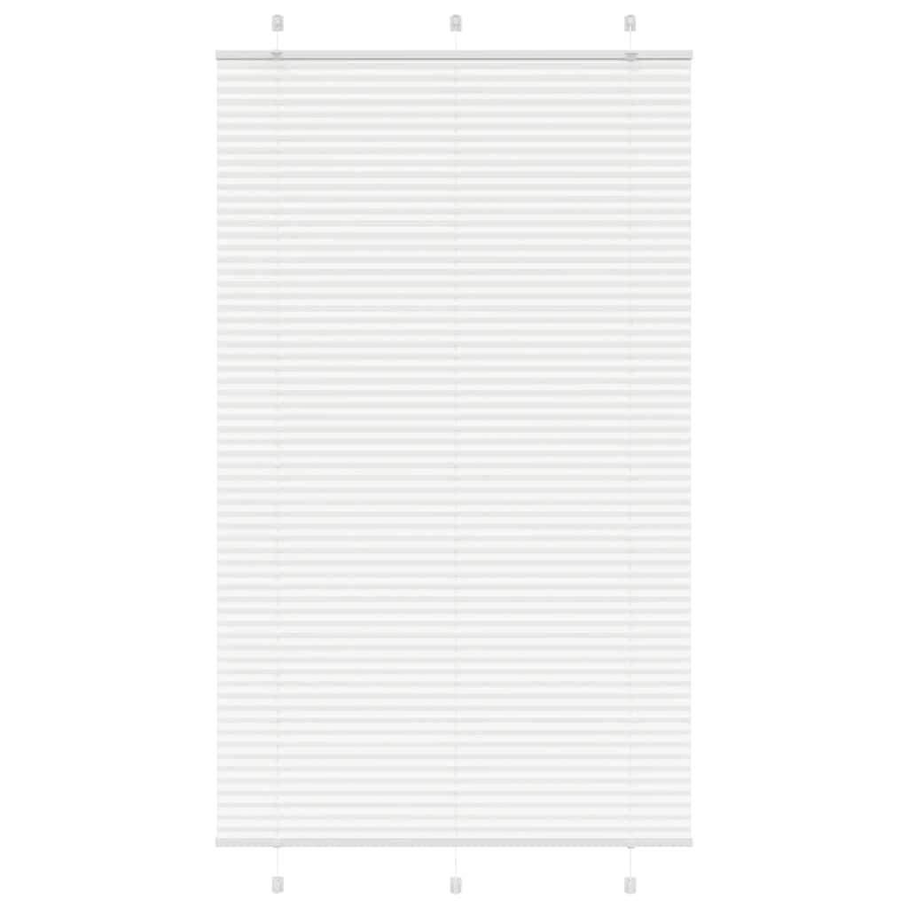 vidaXL Πλισέ περσίδα Λευκό 115x200 cm Πλάτος υφάσματος 114,4 cm