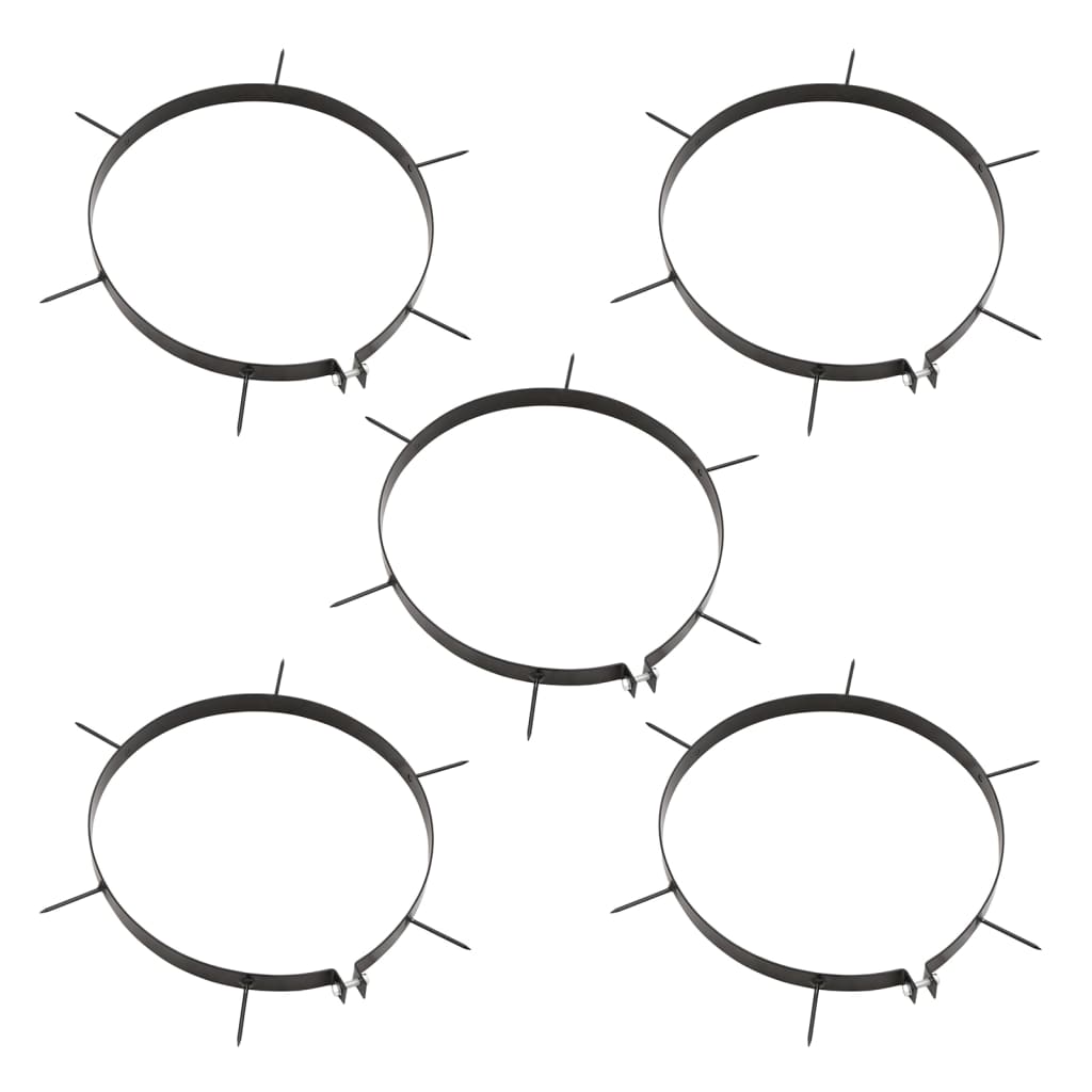 vidaXL Κύλινδρος Γκαζόν με Σφιγκτήρες Εξαερωτήρα Μαύρος 63 Λ. Σίδερο