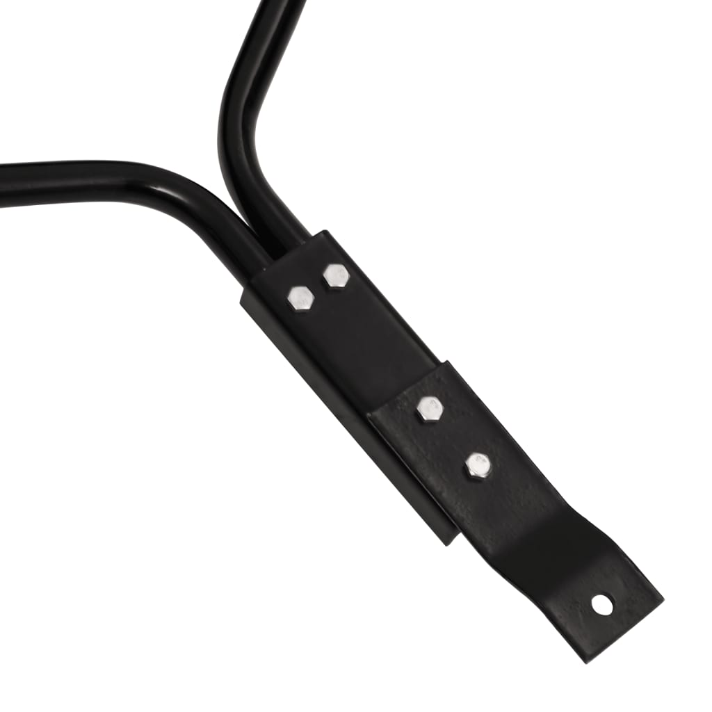 vidaXL Κύλινδρος Γκαζόν με Σφιγκτήρες Εξαερωτήρα Μαύρος 63 Λ. Σίδερο