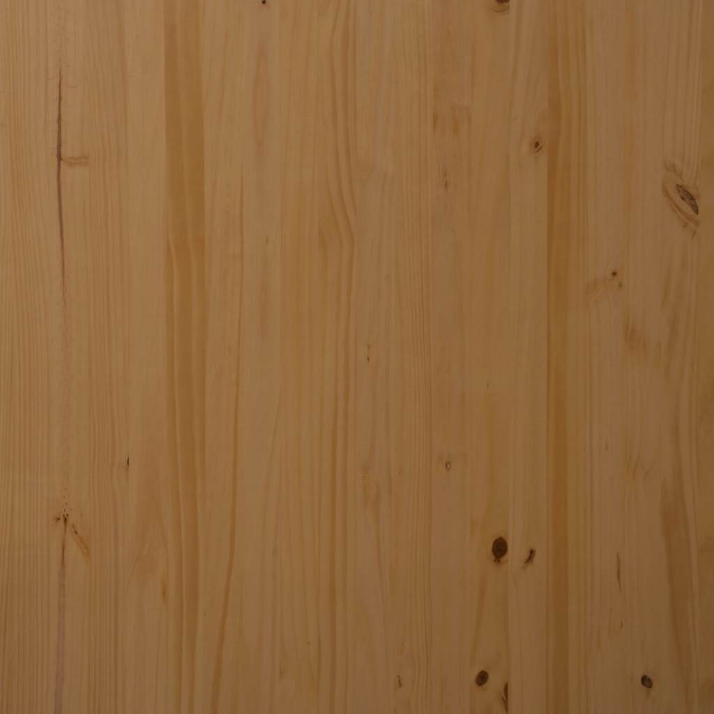 vidaXL Ντουλάπι Κυλιόμενο με Γραφείο MOSS Μελί Καφέ Μασίφ Ξύλο Πεύκου