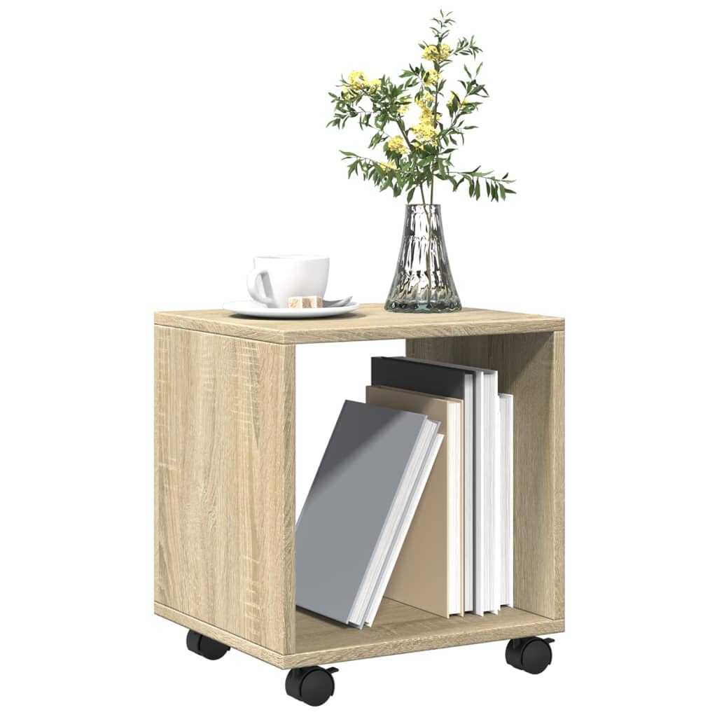 vidaXL Ντουλάπι Τροχήλατο Sonoma Δρυς 37x33x42,5 εκ. Επεξ. Ξύλο