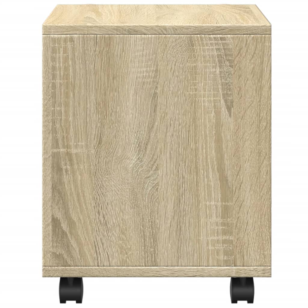 vidaXL Ντουλάπι Τροχήλατο Sonoma Δρυς 37x33x42,5 εκ. Επεξ. Ξύλο