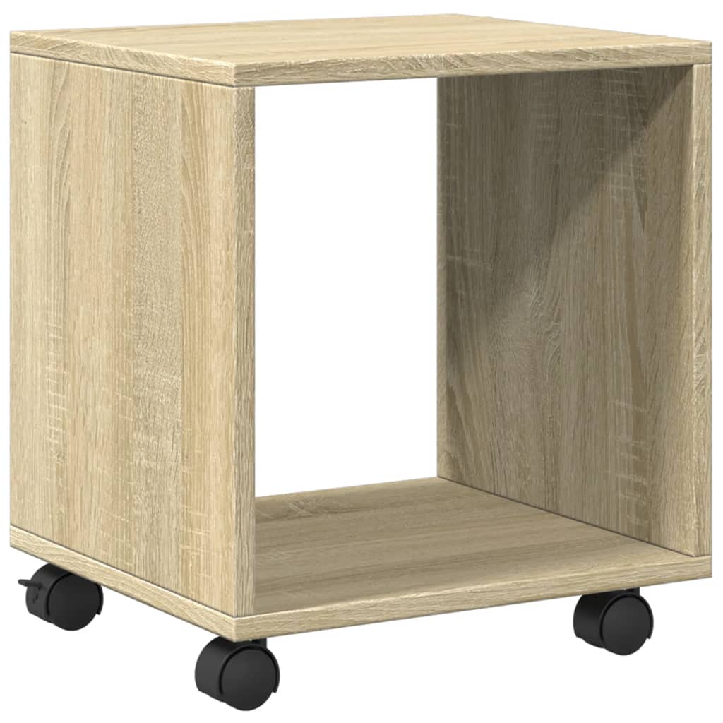 vidaXL Ντουλάπι Τροχήλατο Sonoma Δρυς 37x33x42,5 εκ. Επεξ. Ξύλο