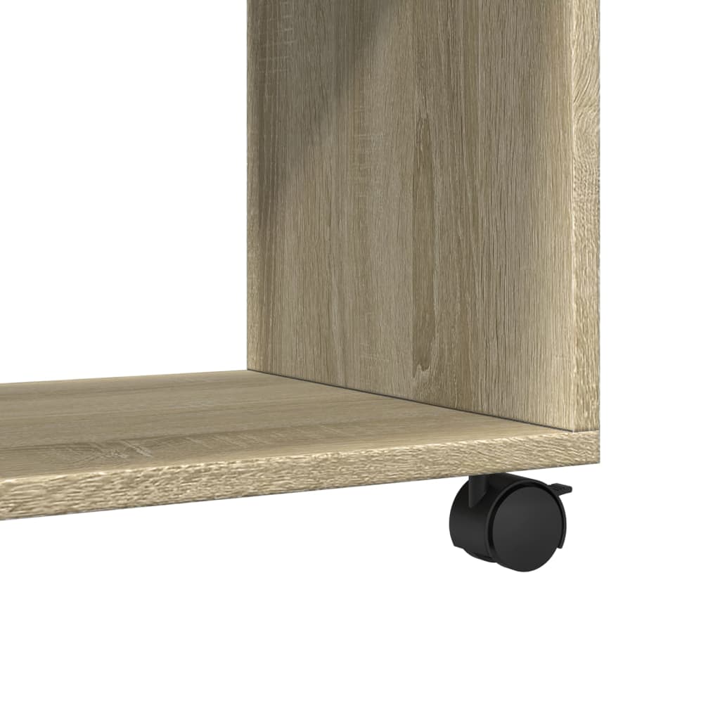 vidaXL Ντουλάπι Τροχήλατο Sonoma Δρυς 37x33x42,5 εκ. Επεξ. Ξύλο