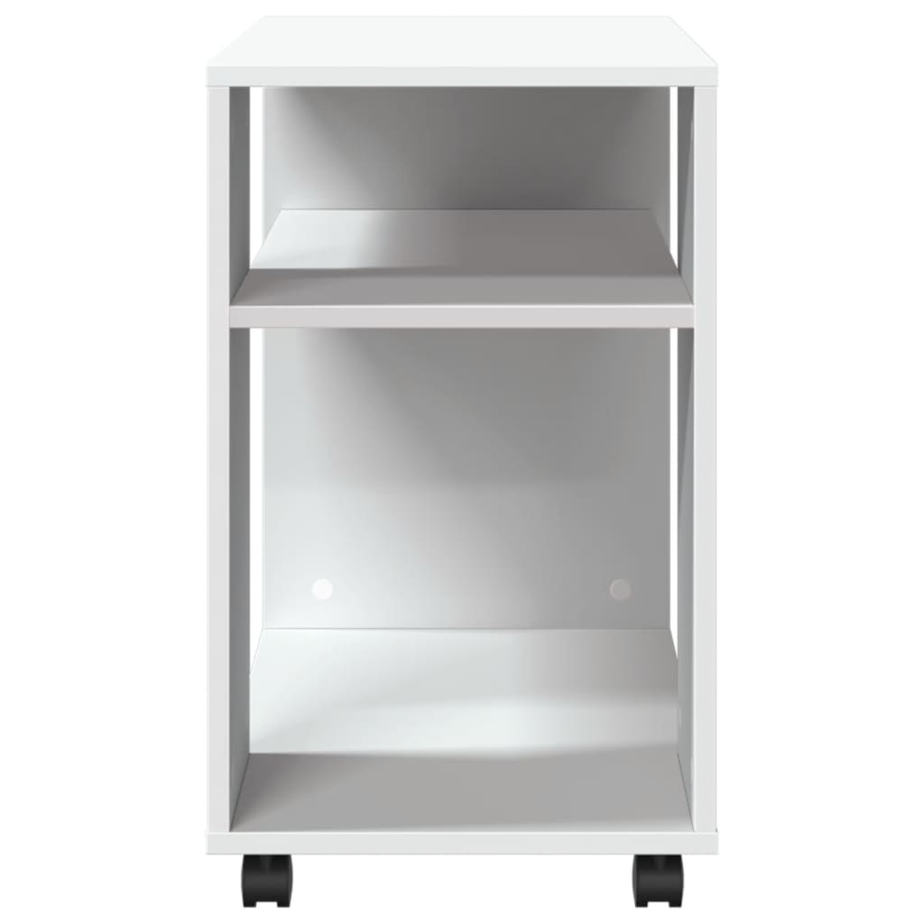 vidaXL Βοηθητικό Τραπέζι με Ρόδες Λευκό 70x35x60 εκ. Επεξεργ. Ξύλο