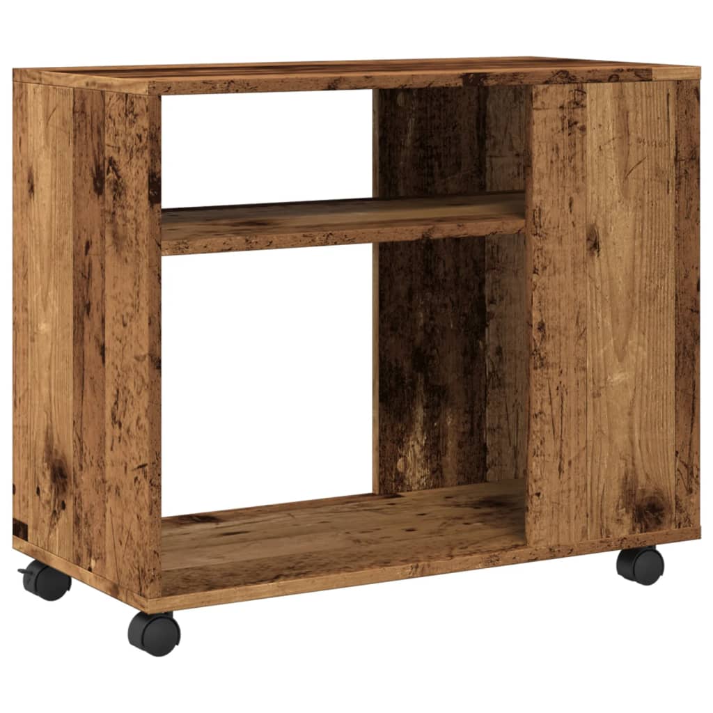 vidaXL Βοηθητικό Τραπέζι με Ρόδες 70x35x60 εκ. Επεξεργ. Ξύλο