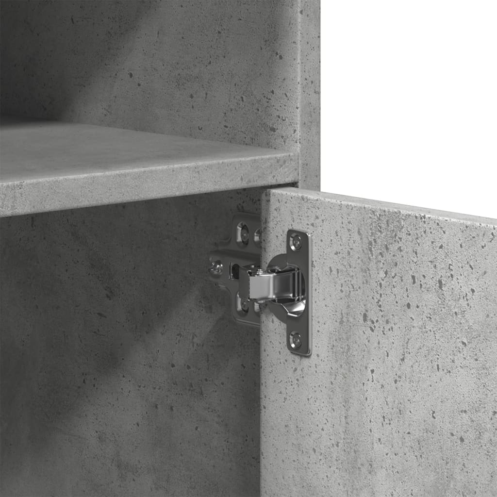 vidaXL Ντουλάπι Τροχήλατο Γκρι Σκυρ. 60x48x81 εκ. από Επεξ. Ξύλο