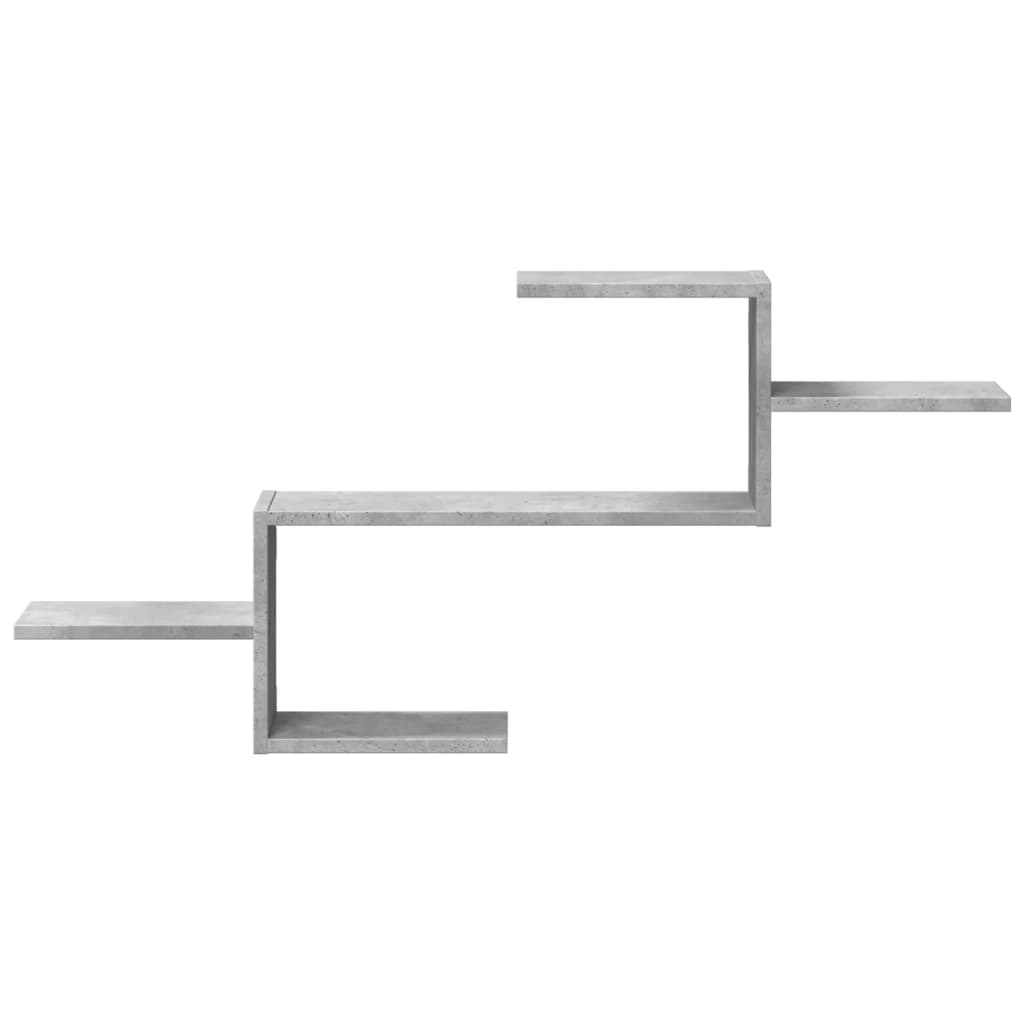 vidaXL Ράφι Τοίχου Γκρι Σκυροδέματος 104x15x49 εκ. από Επεξ. Ξύλο