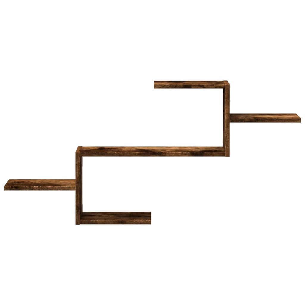 vidaXL Ραφιέρα Τοίχου Καπνιστή Δρυς 104x15x49 εκ. Επεξεργασμένο Ξύλο