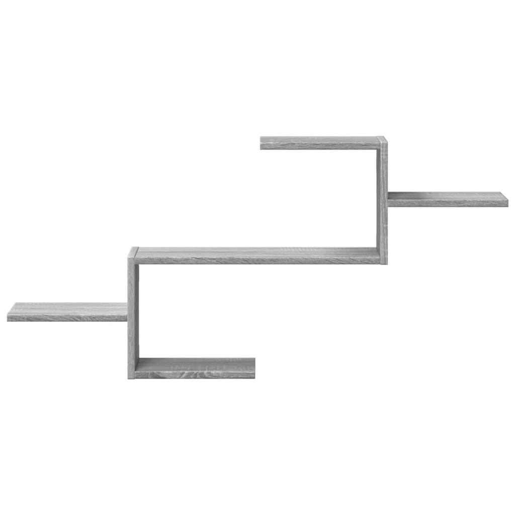 vidaXL Ραφιέρα Τοίχου Γκρι Sonoma 104x15x49 εκ. Επεξεργασμένο Ξύλο