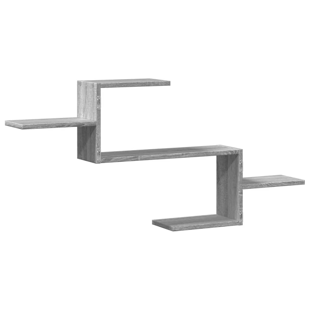 vidaXL Ραφιέρα Τοίχου Γκρι Sonoma 104x15x49 εκ. Επεξεργασμένο Ξύλο