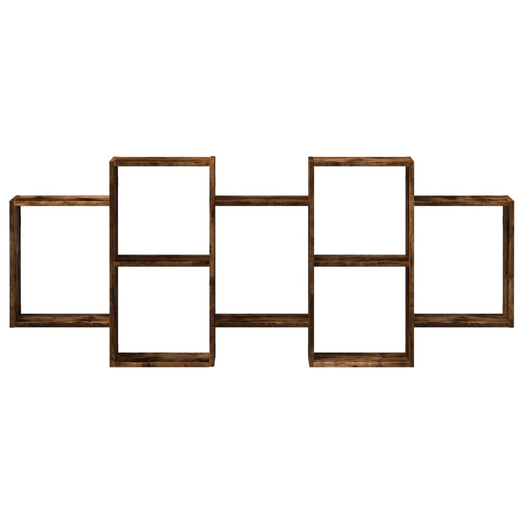 vidaXL Ραφιέρα Τοίχου Καπνιστή Δρυς 159x18x65 εκ. Επεξεργασμένο Ξύλο