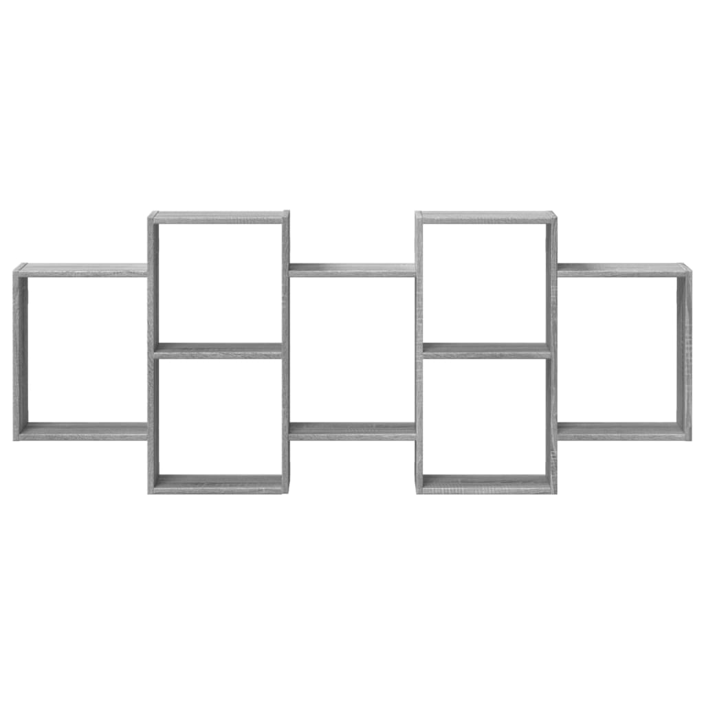 vidaXL Ραφιέρα Τοίχου Γκρι Sonoma 159x18x65 εκ. Επεξεργασμένο Ξύλο