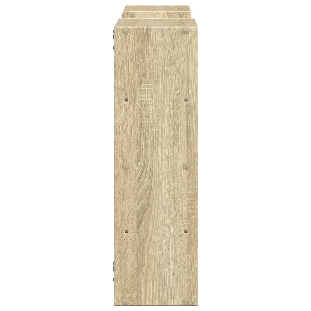 vidaXL Ραφιέρα Τοίχου Sonoma Δρυς 96x18x60 εκ. από Επεξεργασμένο Ξύλο