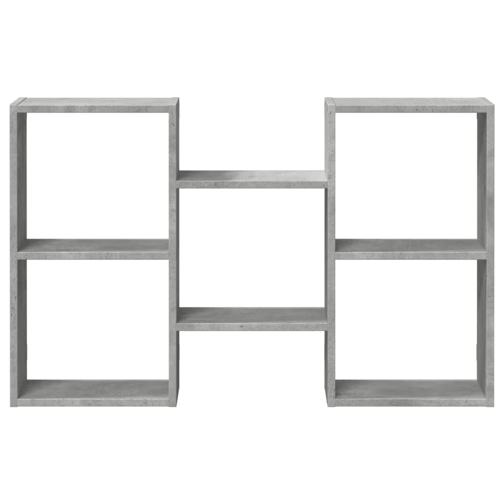 vidaXL Ραφιέρα Τοίχου Γκρι Σκυροδέματος 96x18x60 εκ. από Επεξ. Ξύλο