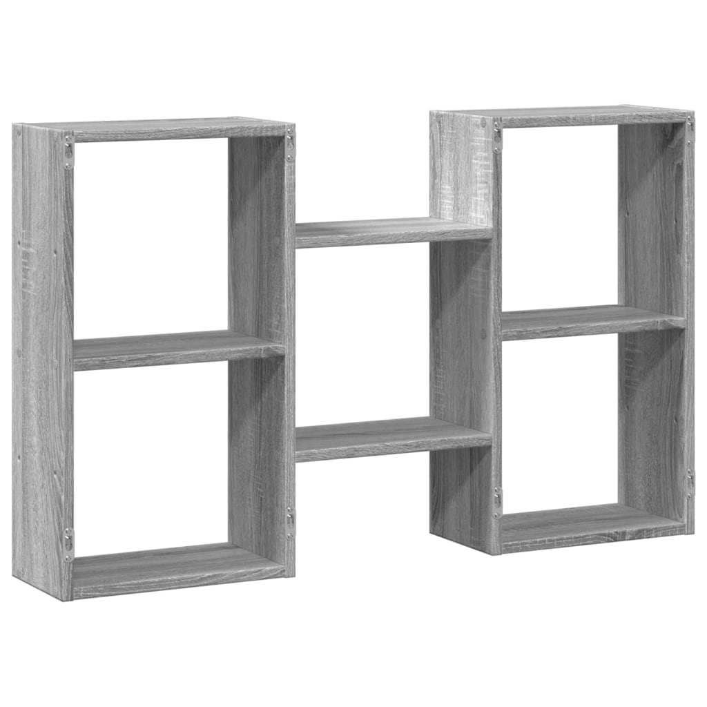 vidaXL Ραφιέρα Τοίχου Γκρι Sonoma 96x18x60 εκ. Επεξεργασμένο Ξύλο