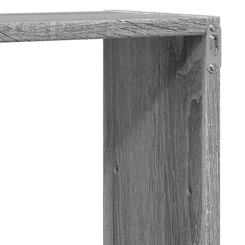 vidaXL Ραφιέρα Τοίχου Γκρι Sonoma 96x18x60 εκ. Επεξεργασμένο Ξύλο