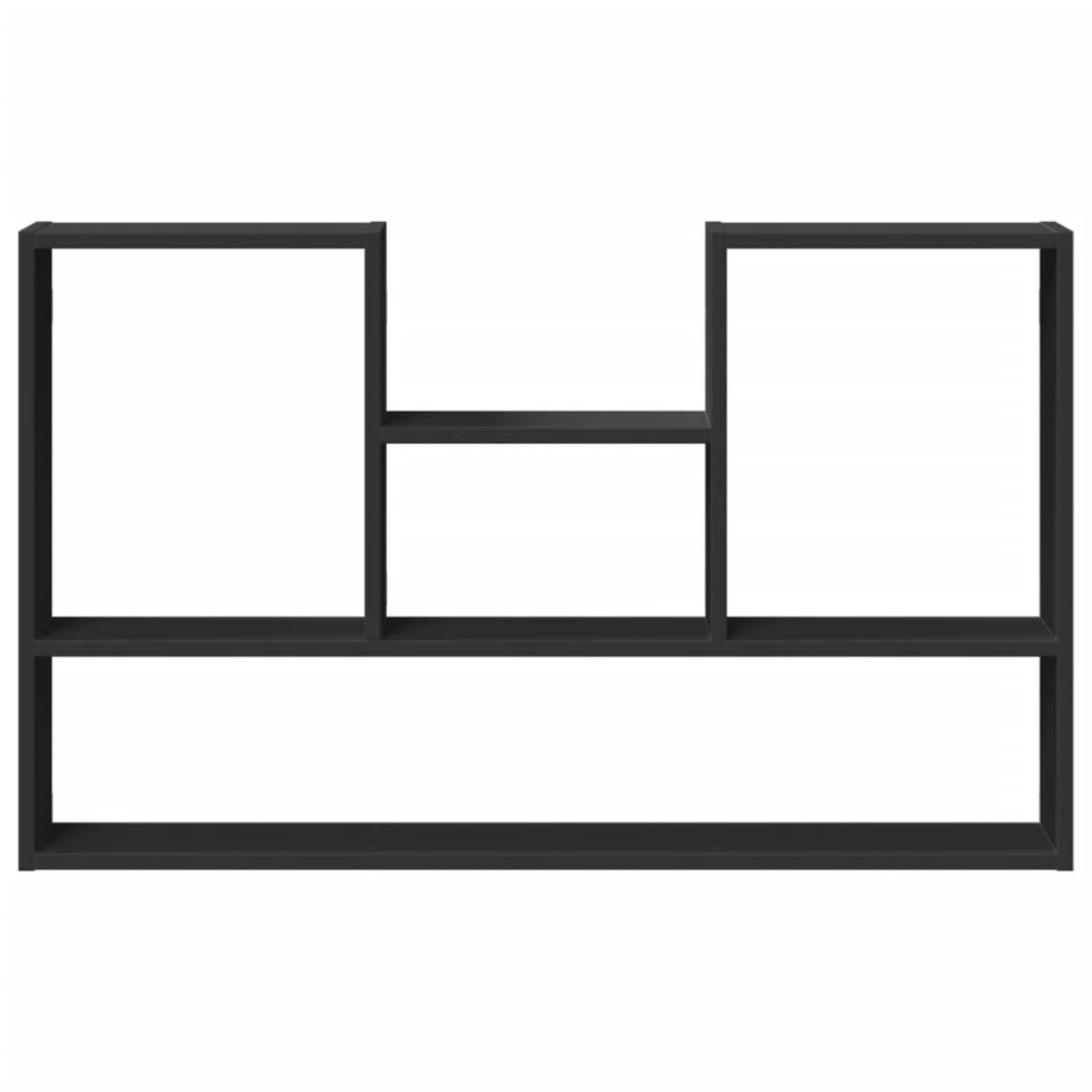 vidaXL Ραφιέρα Τοίχου Μαύρο 99x15x60 εκ. από Επεξεργασμένο Ξύλο