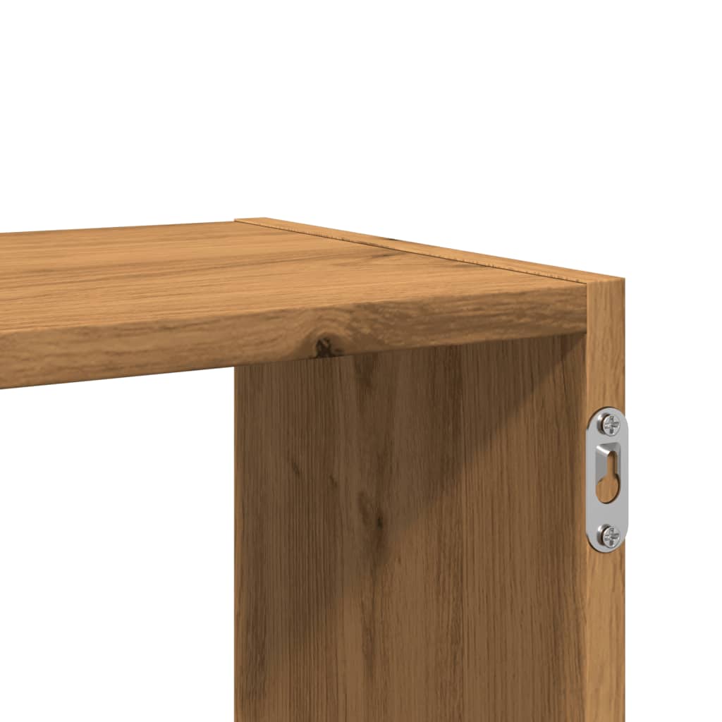 vidaXL Ράφι Τοίχου Αρτισιανή Δρυς 100x25x50 εκ. από Επεξεργασμένο Ξύλο