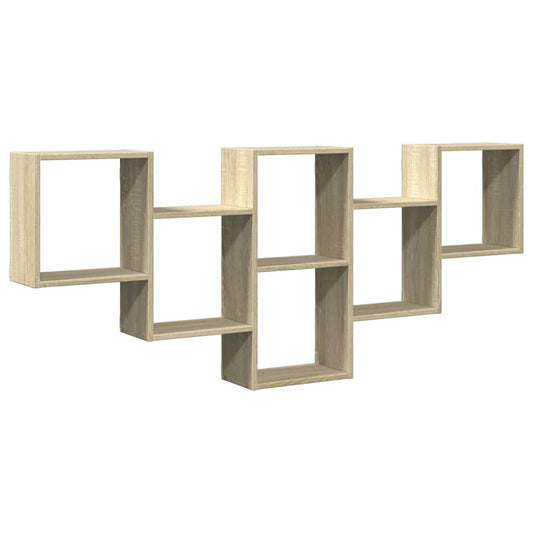 vidaXL Ραφιέρα Τοίχου Sonoma Δρυς 159x18x66 εκ. από Επεξεργ. Ξύλο