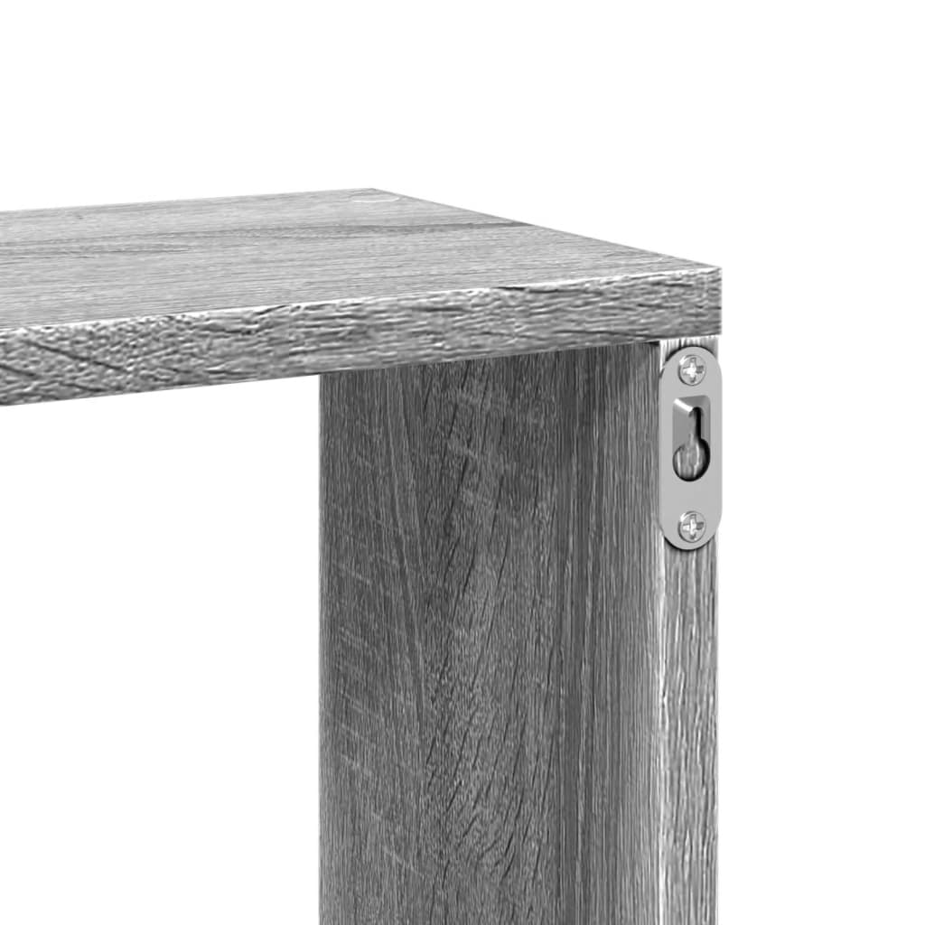 vidaXL Ραφιέρα Τοίχου Γκρι Sonoma 167,5x18x68 εκ. Επεξεργασμένο Ξύλο