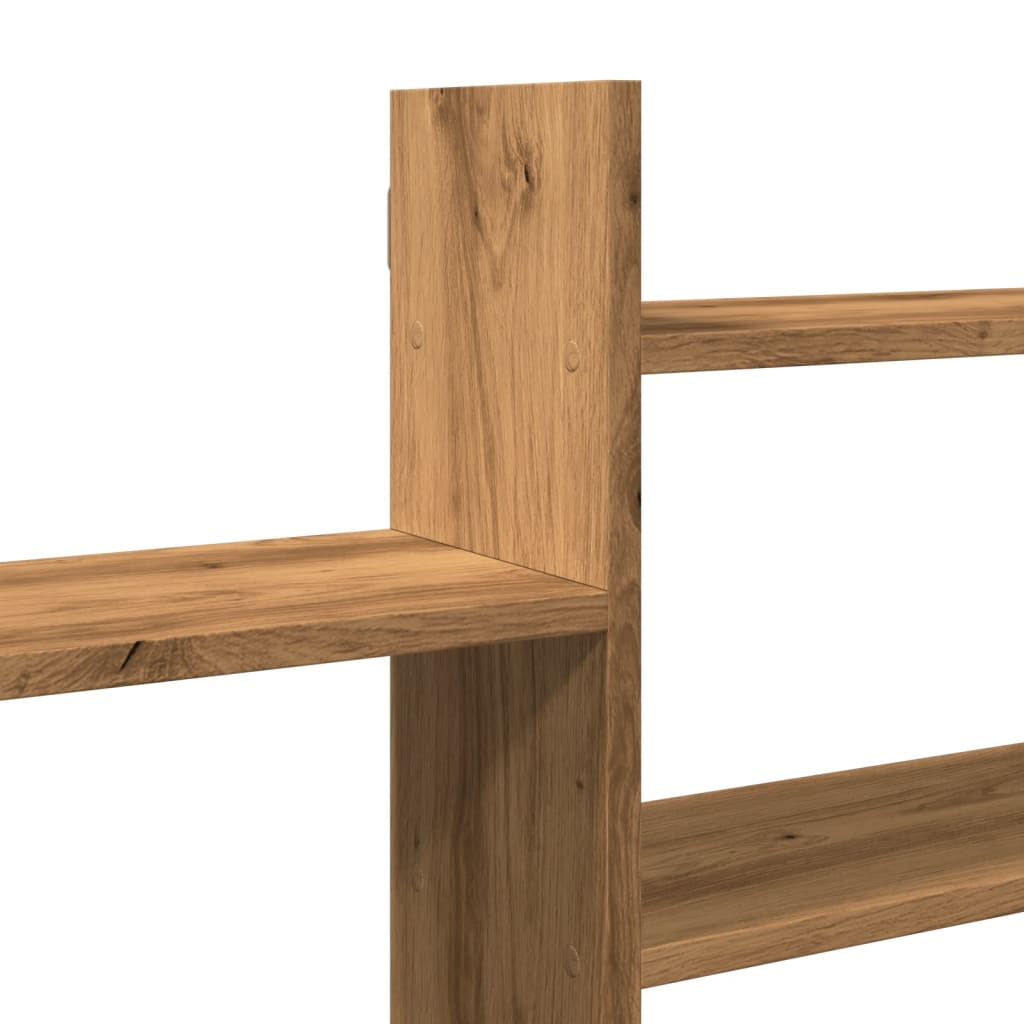 vidaXL Ραφιέρα Τοίχου Αρτισιανή Δρυς 167,5x18x68εκ. Επεξεργασμένο Ξύλο