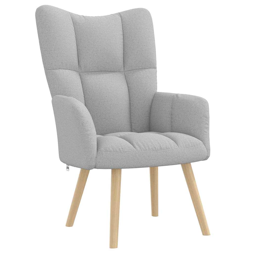 vidaXL Καρέκλα χαλάρωσης Cloud Grey Fabric