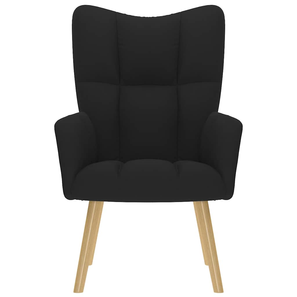 vidaXL Πολυθρόνα Relax Μαύρη Υφασμάτινη