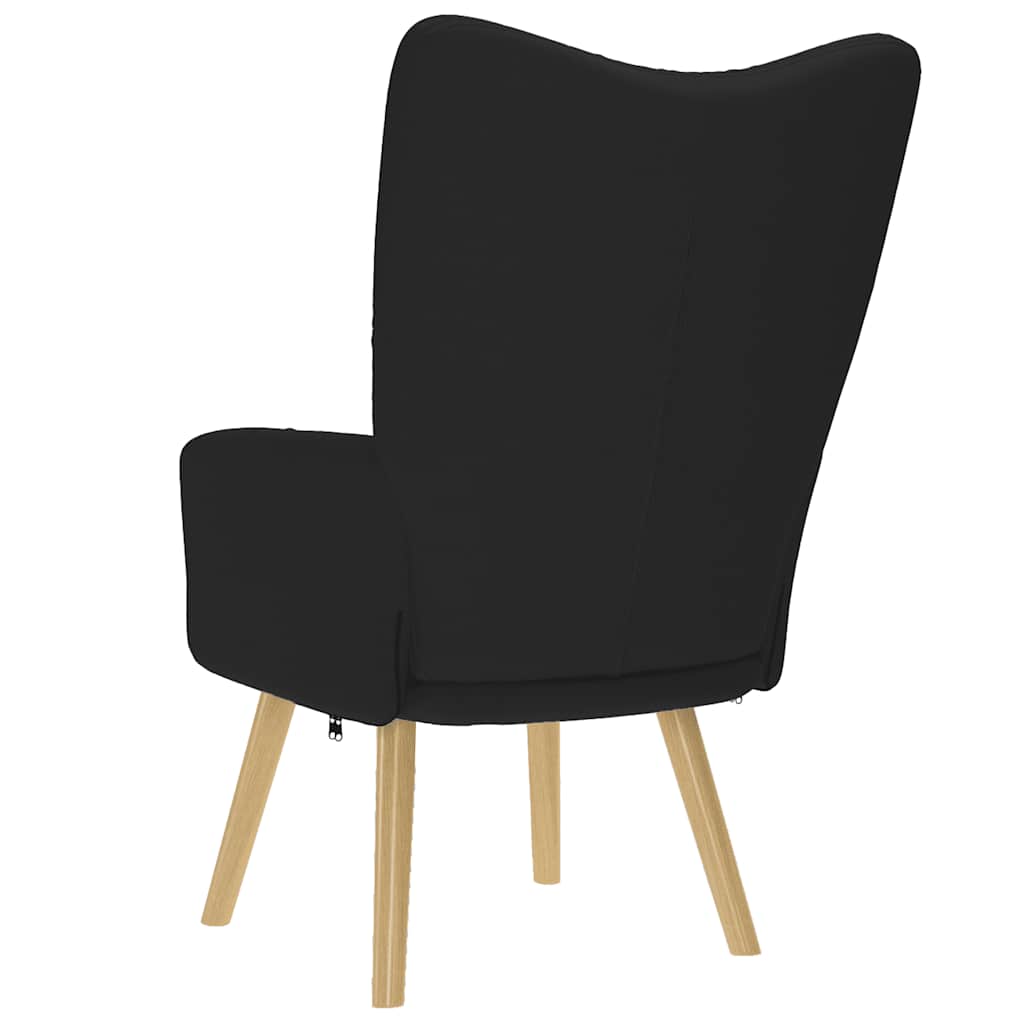 vidaXL Πολυθρόνα Relax Μαύρη Υφασμάτινη