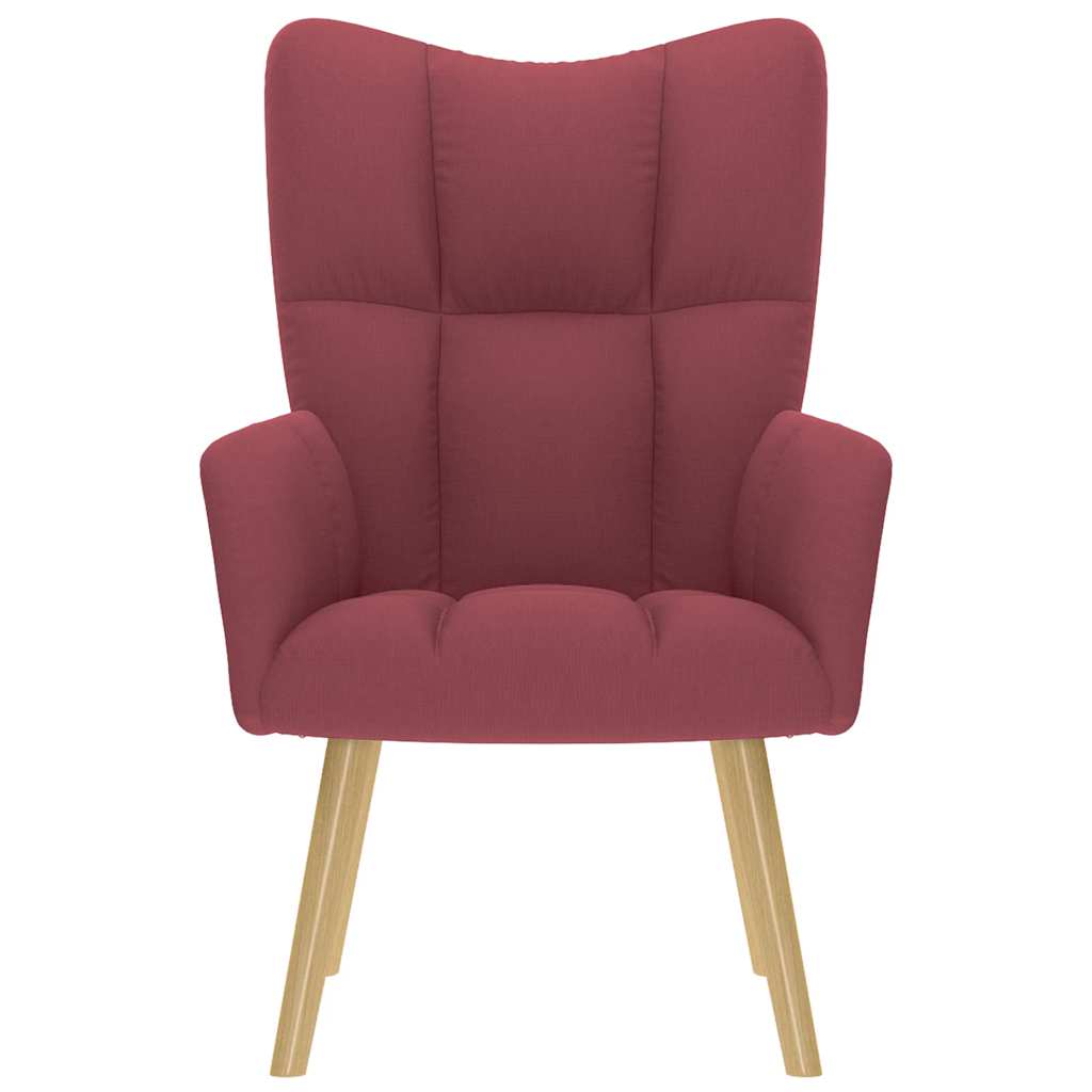 vidaXL Πολυθρόνα Relax Μπορντό Υφασμάτινη