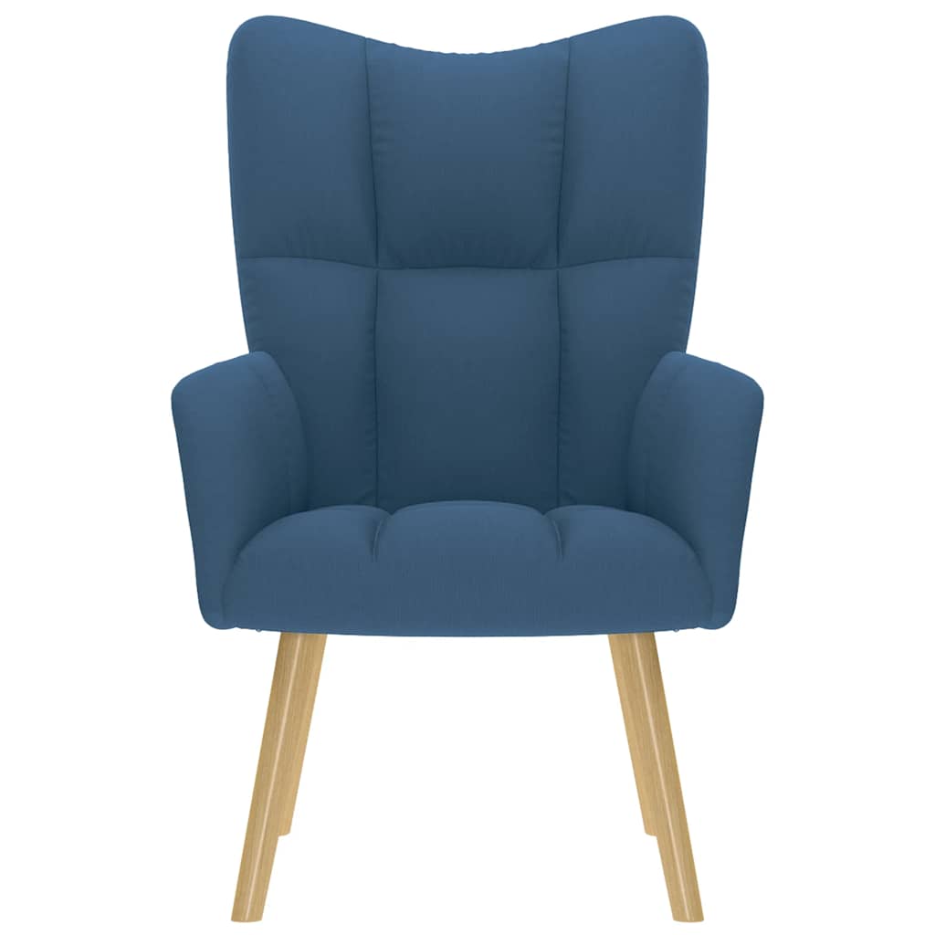 vidaXL Πολυθρόνα Relax Μπλε Υφασμάτινη