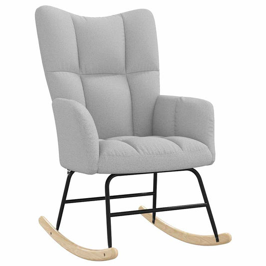 vidaXL Κουνιστή καρέκλα Cloud Grey Fabric