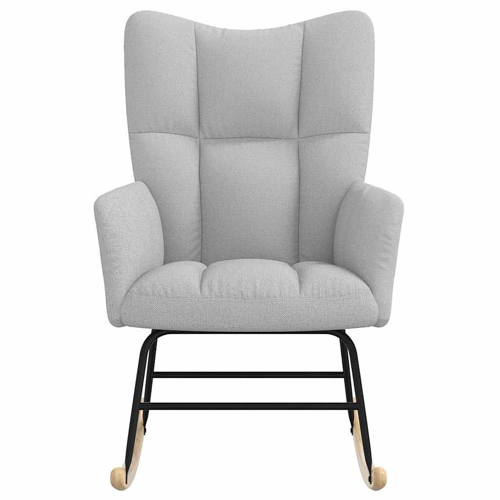 vidaXL Κουνιστή καρέκλα Cloud Grey Fabric