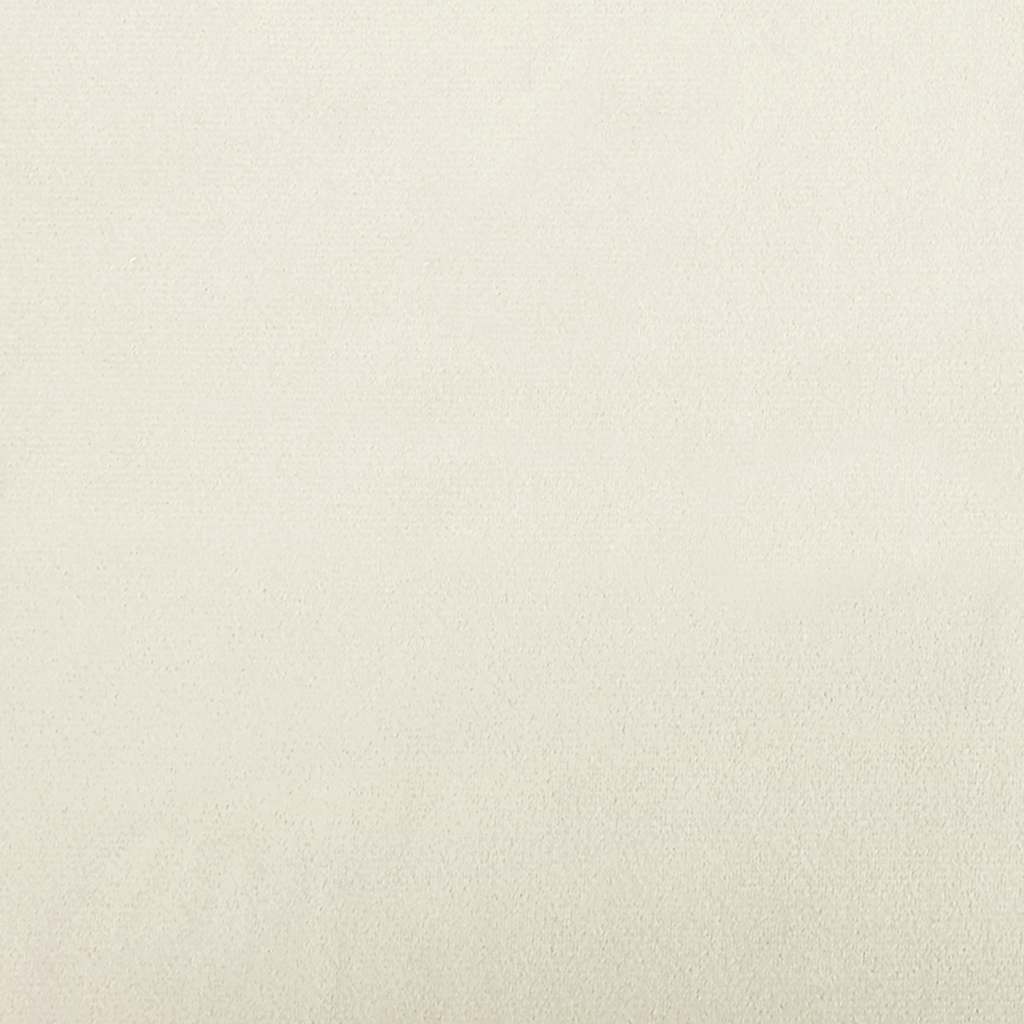 vidaXL Κουνιστή Πολυθρόνα Κρεμ Βελούδινη