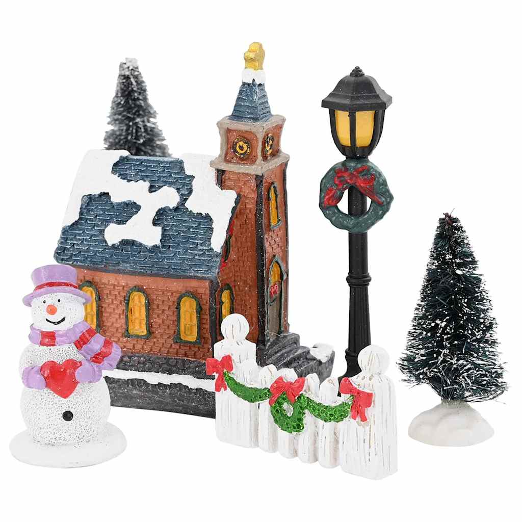 vidaXL Χριστουγεννιάτικη Διακόσμηση για Τραπέζι Πολύχρωμο 6.5 x 9.1 εκ