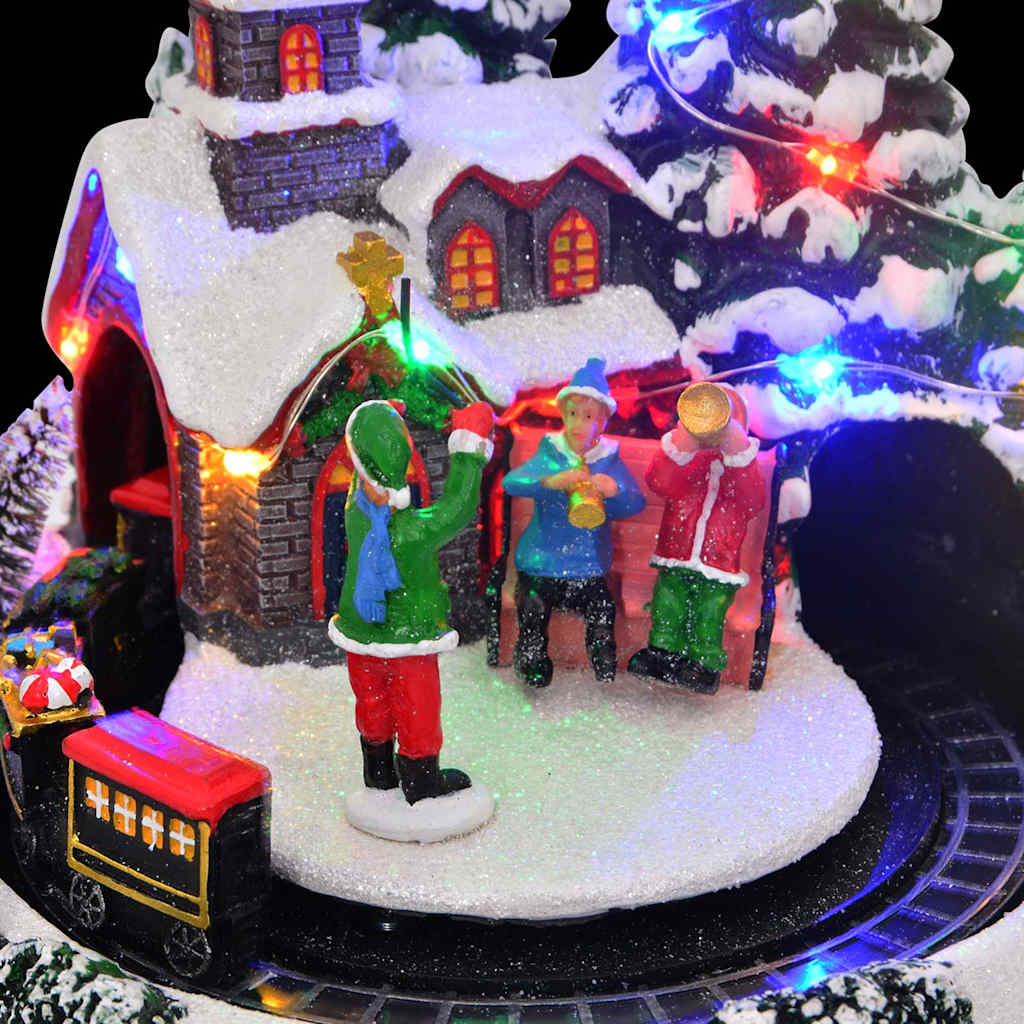 vidaXL Γιορτινός Τραπεζοκόμος Πολύχρωμο 16 x 16 x 19 εκ Ρετσίνι