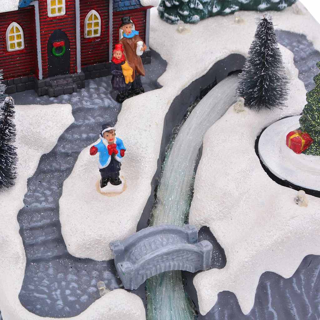 vidaXL Διακόσμηση Χριστουγεννιάτικου Χωριού Πολύχρωμο