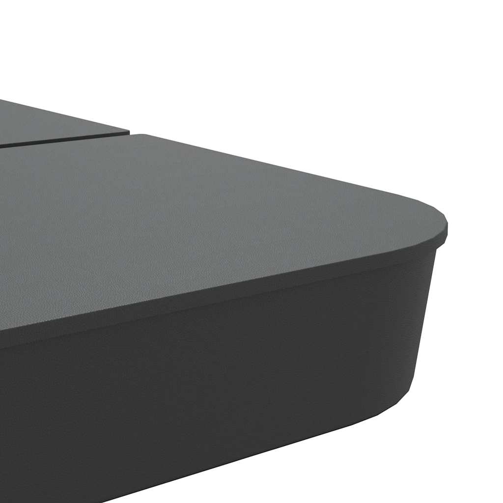 vidaXL 4 τεμαχίων σετ βάσης ομπρέλας για ομπρέλα με σταυρό 100 kg PP