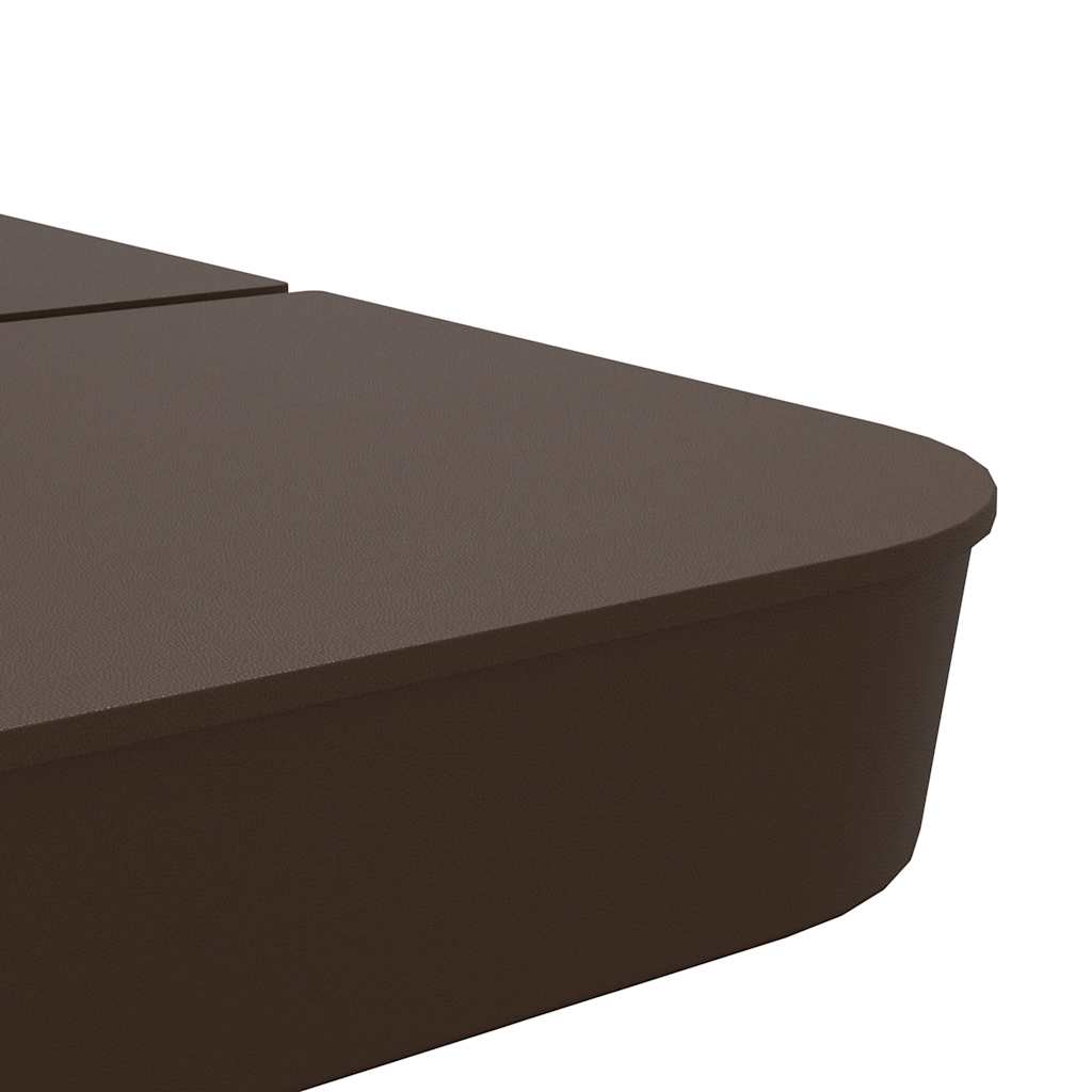 vidaXL 4 τεμαχίων σετ βάσης ομπρέλας για ομπρέλα με σταυρό 100 kg PP