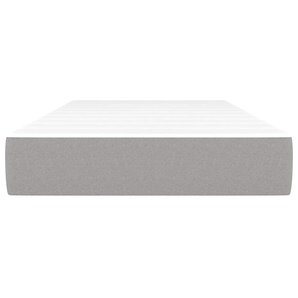 vidaXL Στρώμα με Pocket Springs για Παιδιά Αν Γκρι 80x160εκ Υφασμάτινο