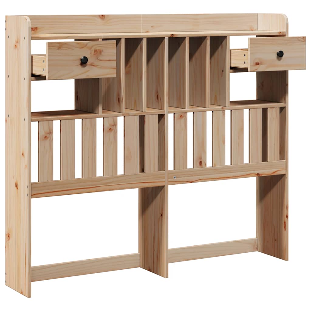 vidaXL Κεφαλάρι με Αποθ. Χώρο 135 εκ. από Μασίφ Ξύλο Πεύκου