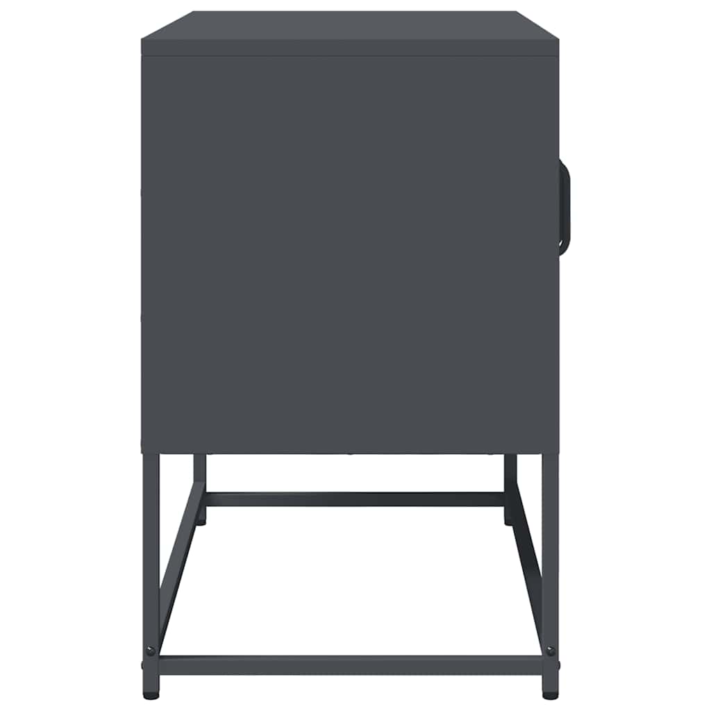ντουλάπι τηλεόρασης vidaXL Ανθρακί 68x39x60,5 cm Ατσάλι ψυχρής έλασης