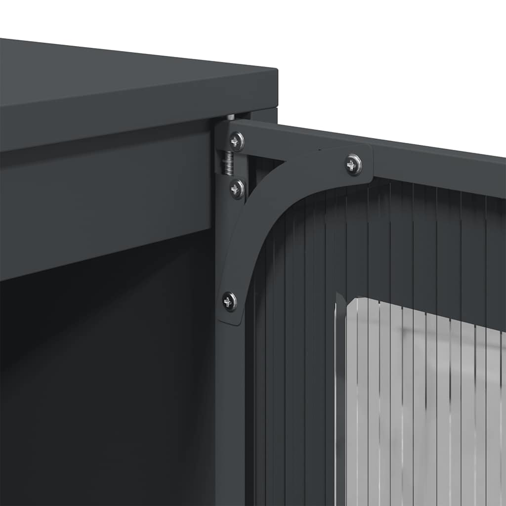 ντουλάπι τηλεόρασης vidaXL Ανθρακί 68x39x60,5 cm Ατσάλι ψυχρής έλασης