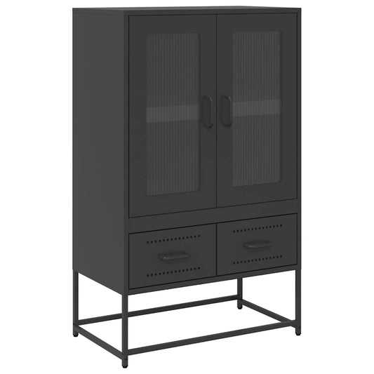vidaXL Ντουλάπι Μαύρο 68x39x111,5 εκ. από Χάλυβα