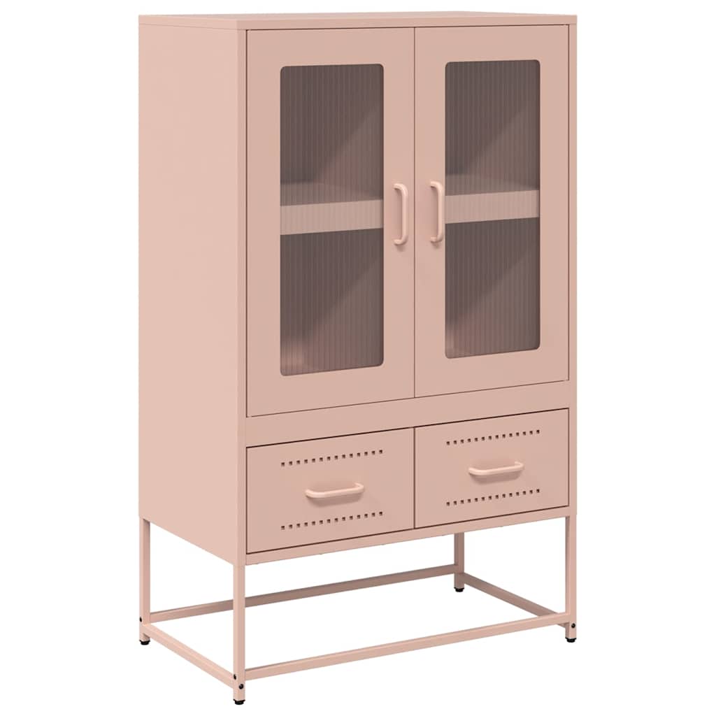 vidaXL Ντουλάπα Ροζ 68 x 39 x 111,5 εκ. από Χάλυβα