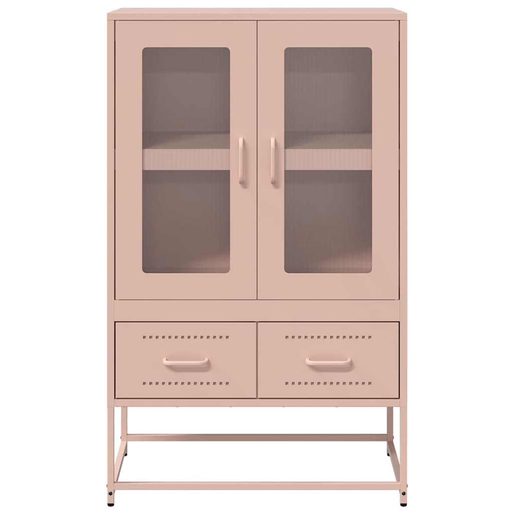 vidaXL Ντουλάπα Ροζ 68 x 39 x 111,5 εκ. από Χάλυβα