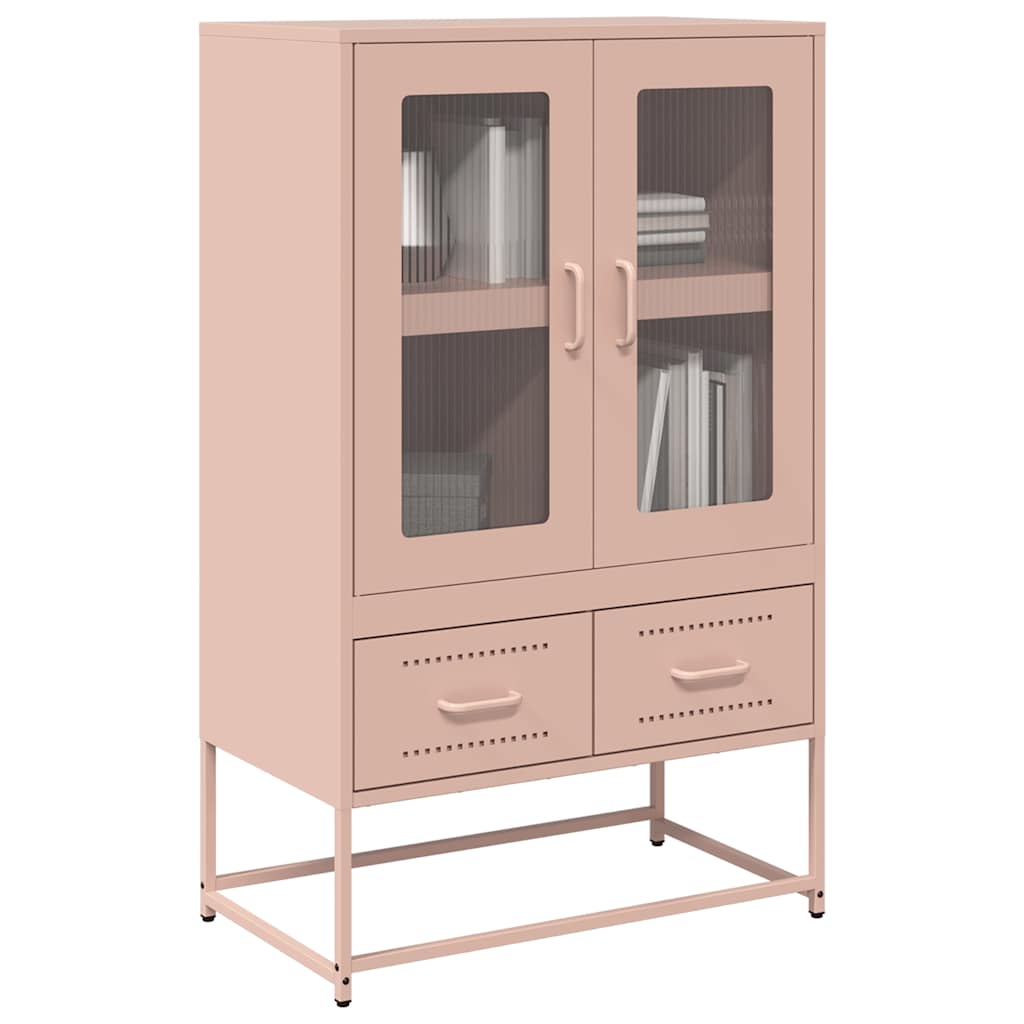 vidaXL Ντουλάπα Ροζ 68 x 39 x 111,5 εκ. από Χάλυβα