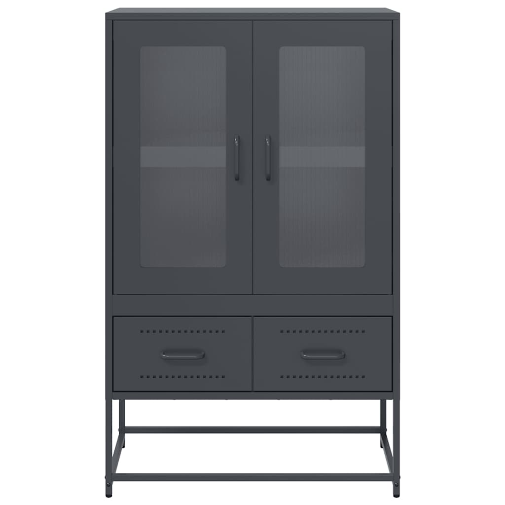 vidaXL Ντουλάπι Ανθρακί 68x39x111,5 εκ. από Χάλυβα