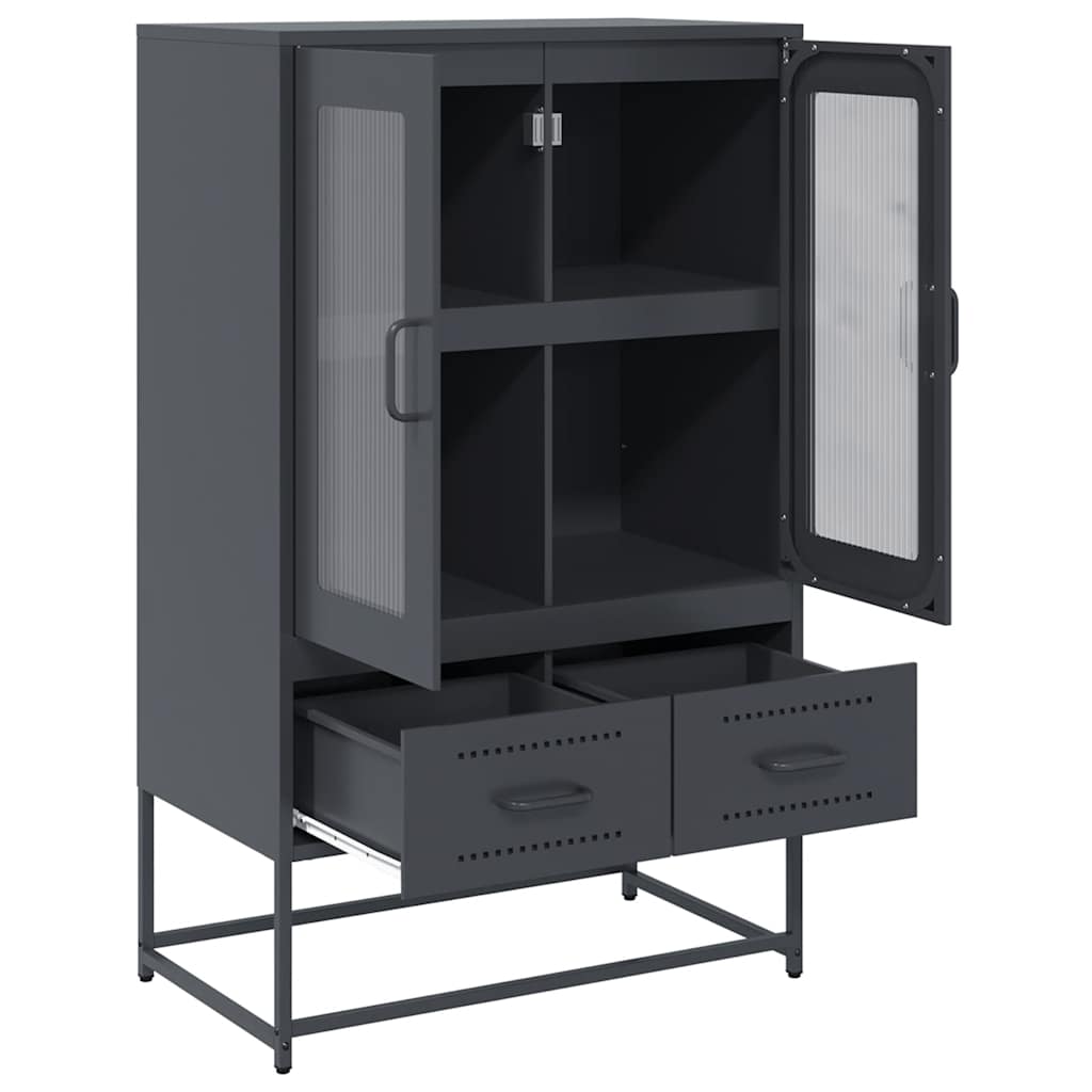 vidaXL Ντουλάπι Ανθρακί 68x39x111,5 εκ. από Χάλυβα